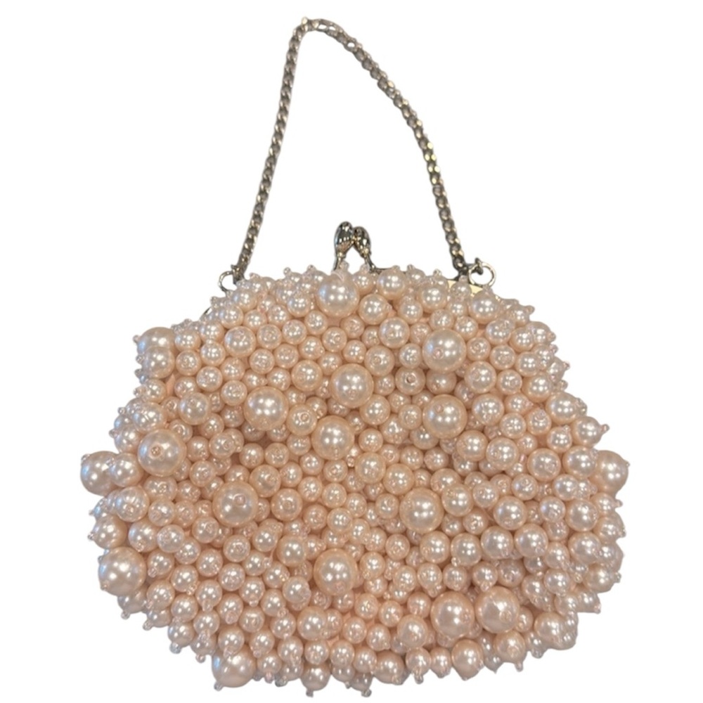 Banana Republic Blush Pearl Beaded Wristlet